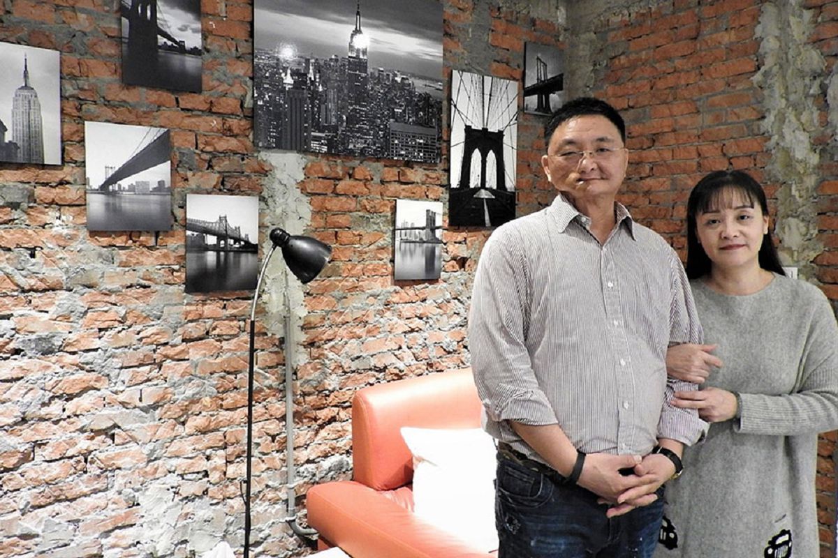 今日新聞採訪本會社工臧興國和太太李慧萍